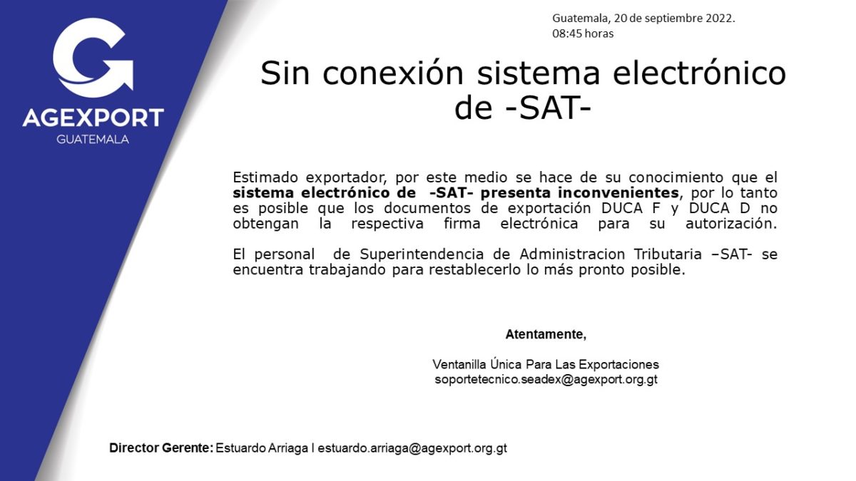 Sin Conexi N Sistema Electr Nico De Sat Vupe