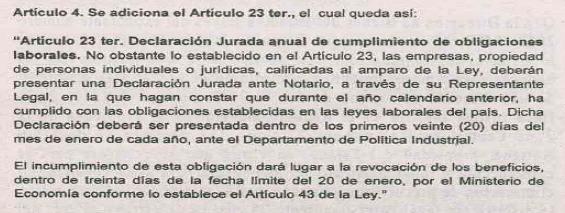 Declaracion Jurada Laboral 29-89