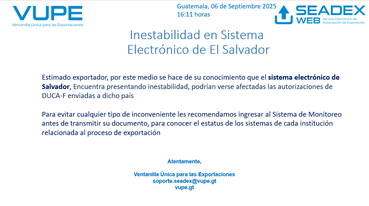 Inestabilidad en Sistema 06.09